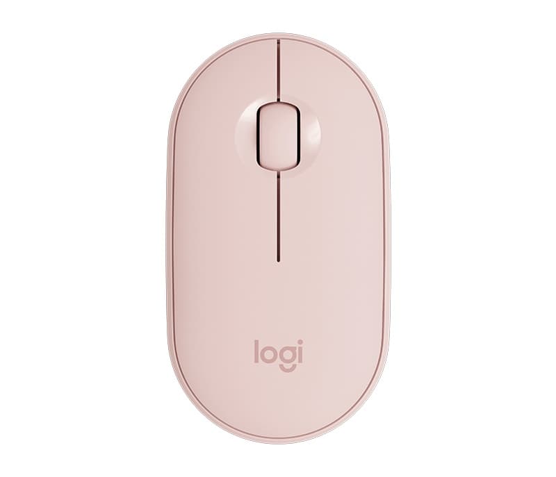MOUSE LOGITECH ÓPTICO PEBBLE M350, INALÁMBRICO, BLUETOOTH, ROSA