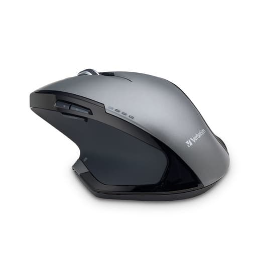 VERBATIM MOUSE  8-BUTTON DELUXE BLUE LED MOUSE – GRAPHITE