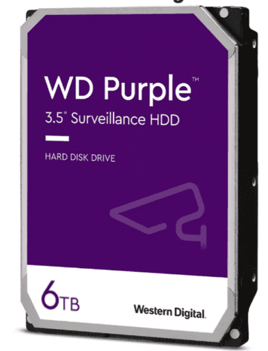 DISCO DURO PARA VIDEOVIGILANCIA WD PURPLE - 6TB