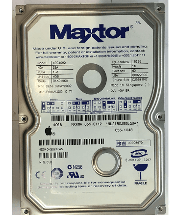  DISCO DURO MAXTOR DE 40 GB  