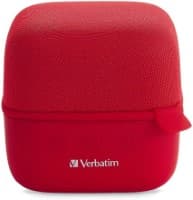 PARLANTE VERBATIM PORTÁTIL CUBO, BLUETOOTH, INALÁMBRICO ROJO
