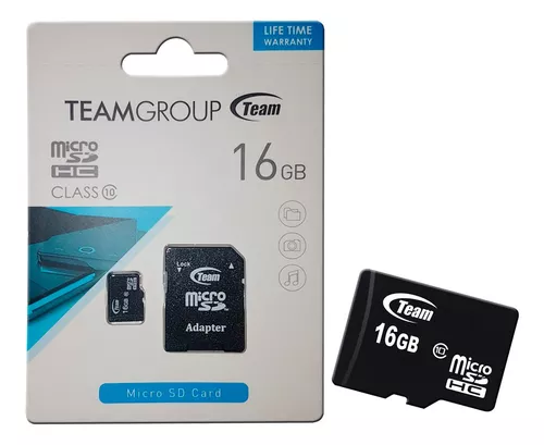 MEMORIA MICRO SD HC TEAM 16GB CLASE 10