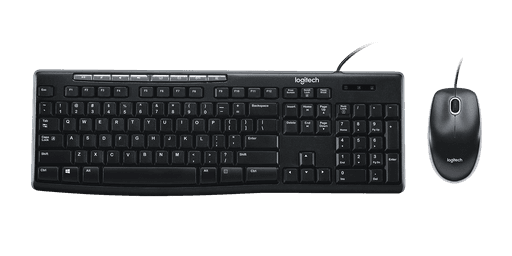 TECLADO Y MOUSE LOGITECH MK200 USB NEGRO